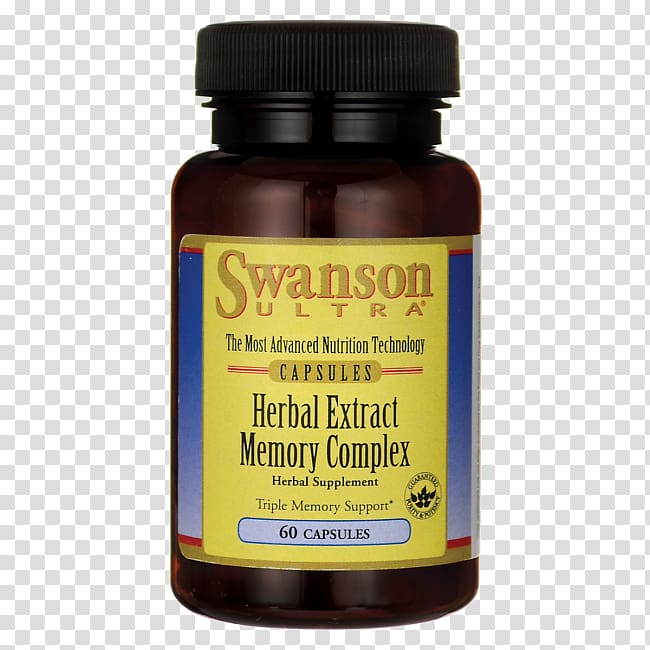 Dietary supplement Swanson Herbal Extract Memory Complex 60 Capsules Swanson Resveratrol 100 Albion Chelated Manganese 10 mg 180 Caps by Swanson Ultra, herbal extracts transparent background PNG clipart