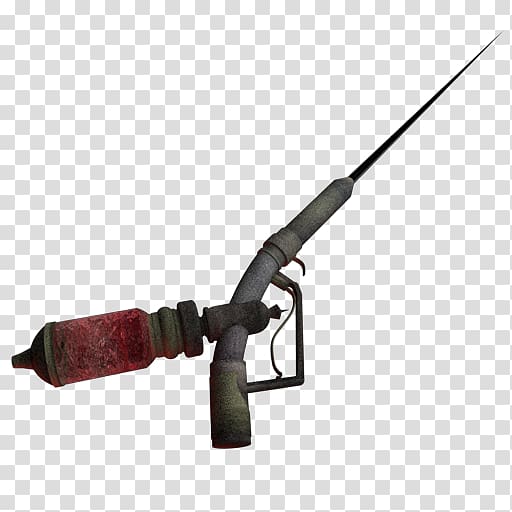 black and red hand tool, gun barrel ranged weapon firearm air gun, Bioshock Little Sister Needle transparent background PNG clipart