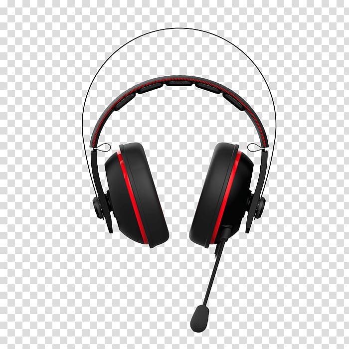 Headphones ASUS Cerberus Arctic Headset ASUS ROG Centurion Video, Gaming Headset Red transparent background PNG clipart