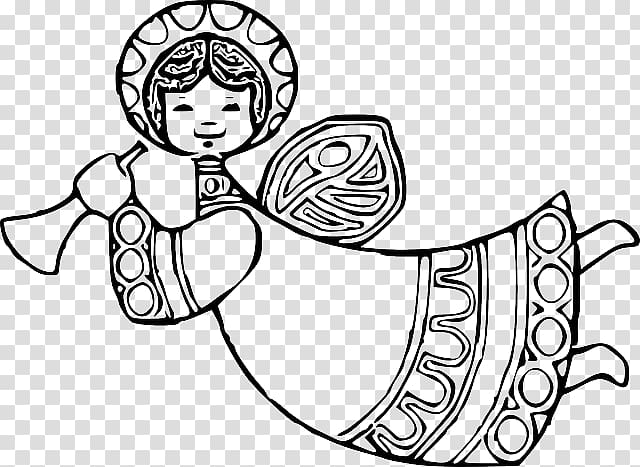 Cherub Drawing Angel , angel wings coloring pages transparent background PNG clipart