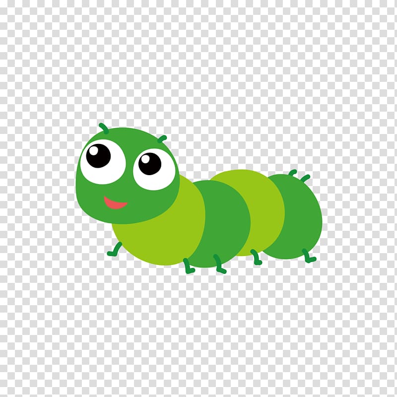 Insect Euclidean Icon, Green caterpillar transparent background PNG clipart