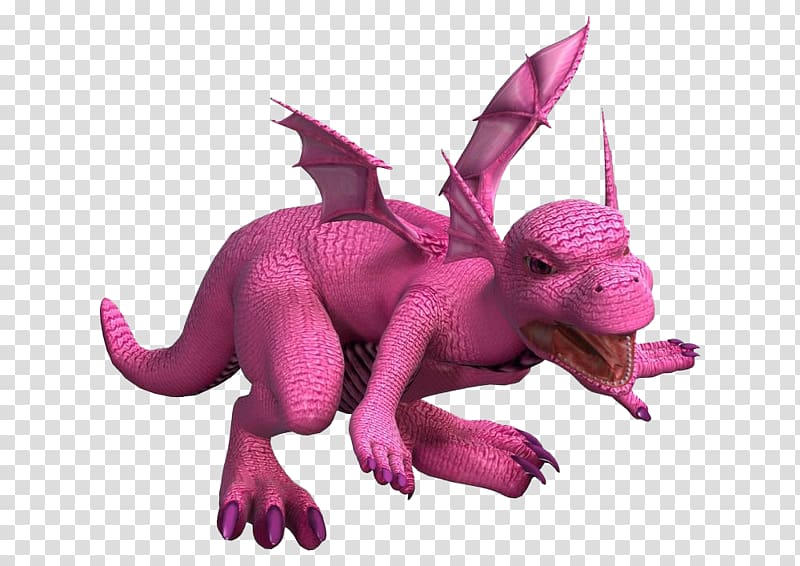 Pink Dragon Illustration, Red dinosaurs transparent background PNG clipart