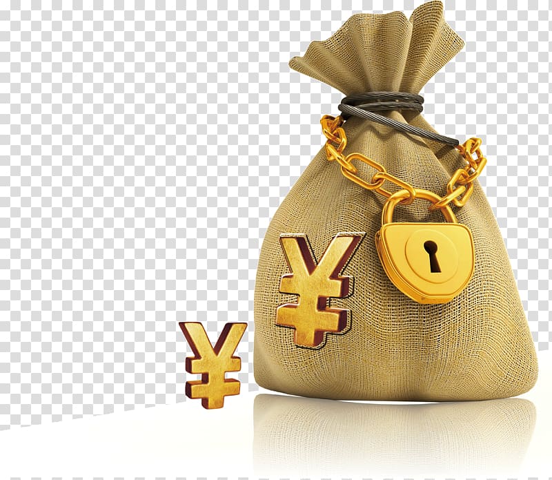 Investment Lock-up period Fixed deposit Saving Investor, With the money bag transparent background PNG clipart