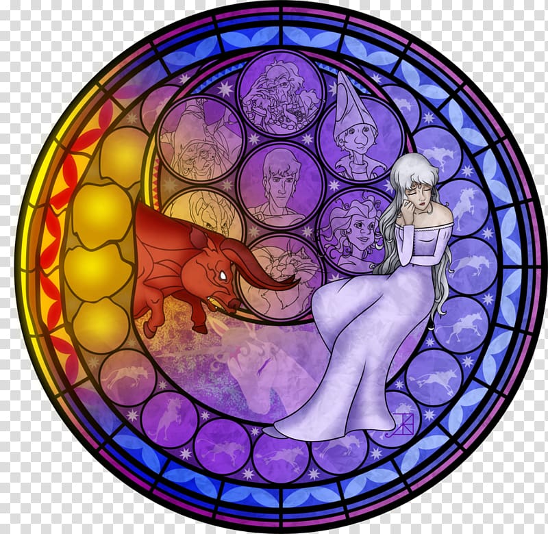 Stained glass Window Ariel, window transparent background PNG clipart