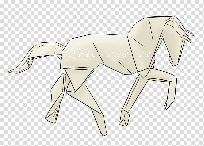 Tattoo artist Pony Clydesdale horse Origami, others transparent background PNG clipart