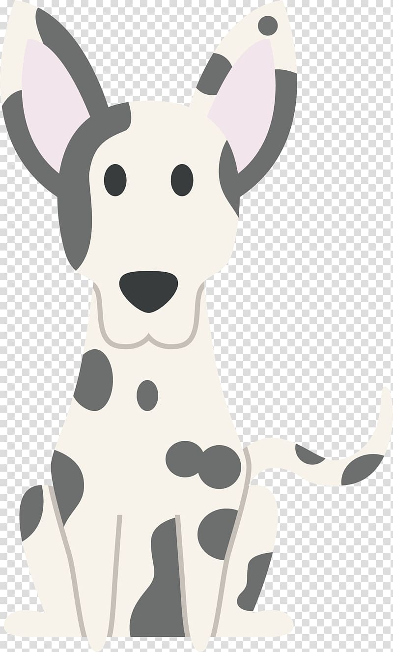 Dalmatian dog Benji Puppy Dog breed, Black and white dog transparent background PNG clipart