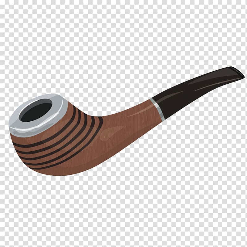 Tobacco pipe Pipe smoking Designer, wood pipe transparent background PNG clipart