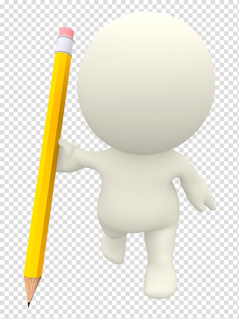 human illustration holding pencil sketch, 3D computer graphics , People painted 3D,Statistical Analysis transparent background PNG clipart