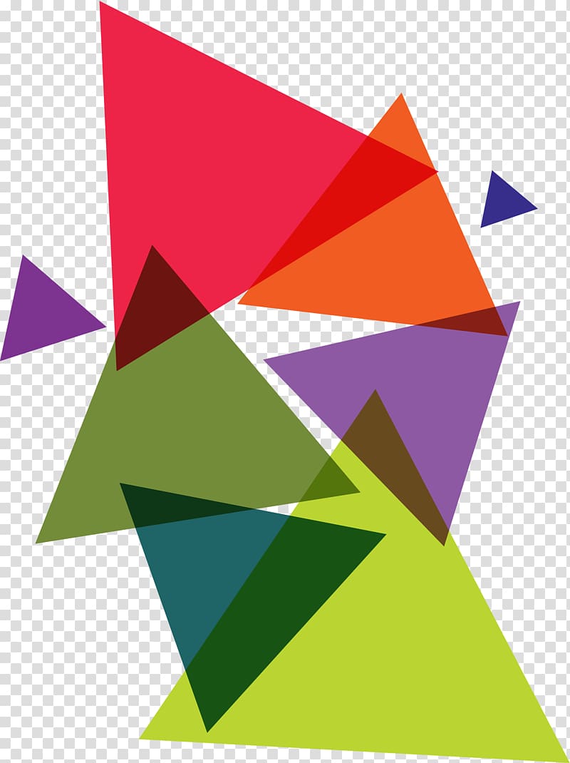 multicolored triangle art, Logo Triangle Color, Colorful triangles transparent background PNG clipart