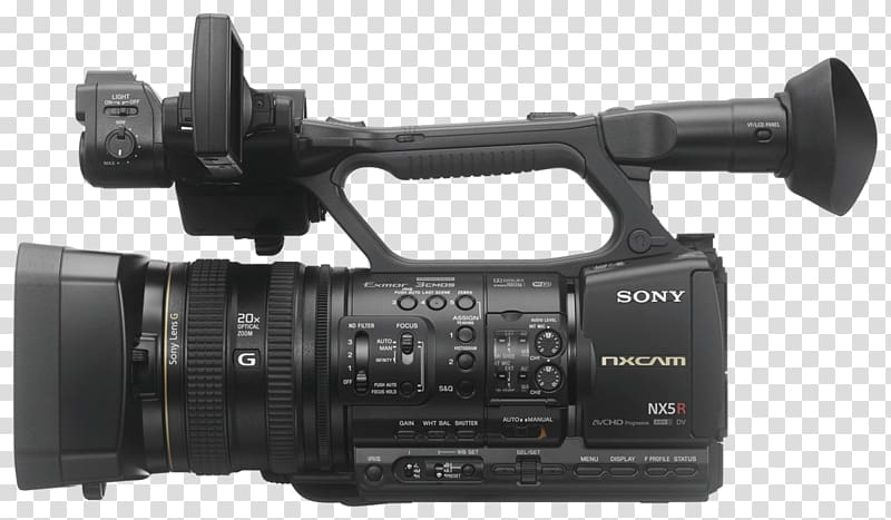 Sony NXCAM HXR-NX100 Sony NXCAM HXR-NX5R Video Cameras Exmor, Camera transparent background PNG clipart