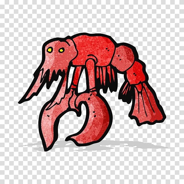 Lobster Cartoon Drawing, Lobster tail transparent background PNG ...