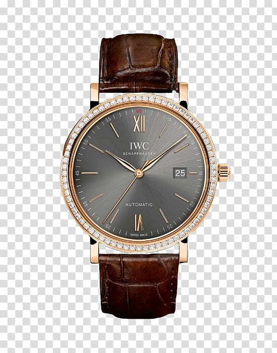 IWC Schaffhausen International Watch Company Automatic watch Chronograph, watch transparent background PNG clipart