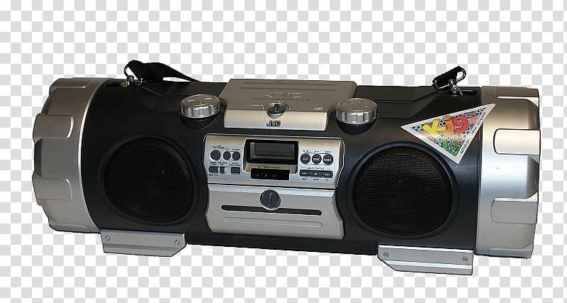 Boombox JVC, ghetto blaster transparent background PNG clipart