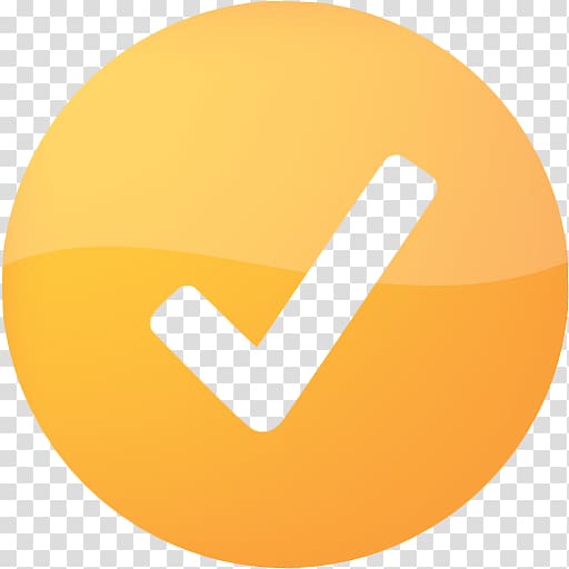 Computer Icons µTorrent, orange check mark transparent background PNG clipart