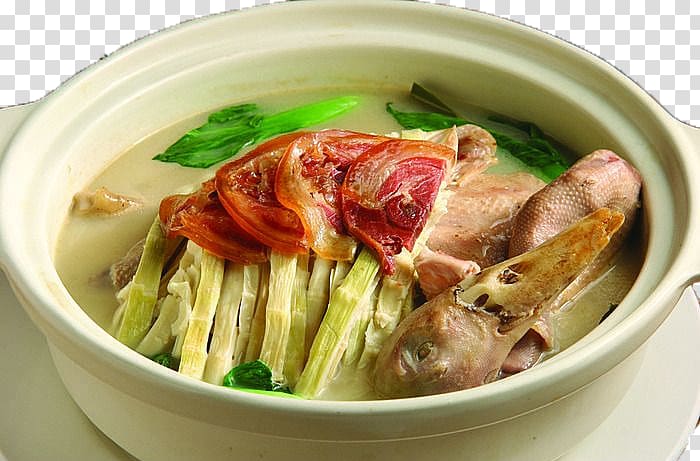 Duck Noodle soup Menma Canh chua Sinigang, Bamboo shoots, duck pot transparent background PNG clipart