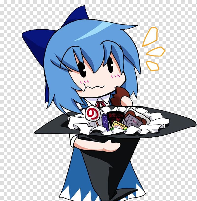 Free: Anime Cirno Chibi Meme, Anime transparent background PNG clipart 