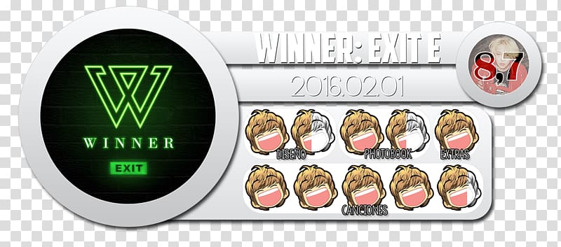 Exit : E WINNER YG Entertainment Smiling Angel Brand, others transparent background PNG clipart