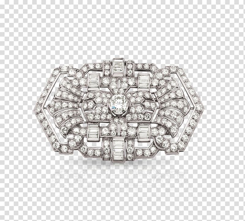 Jewellery Ring Silver Diamond cut, brooch transparent background PNG clipart