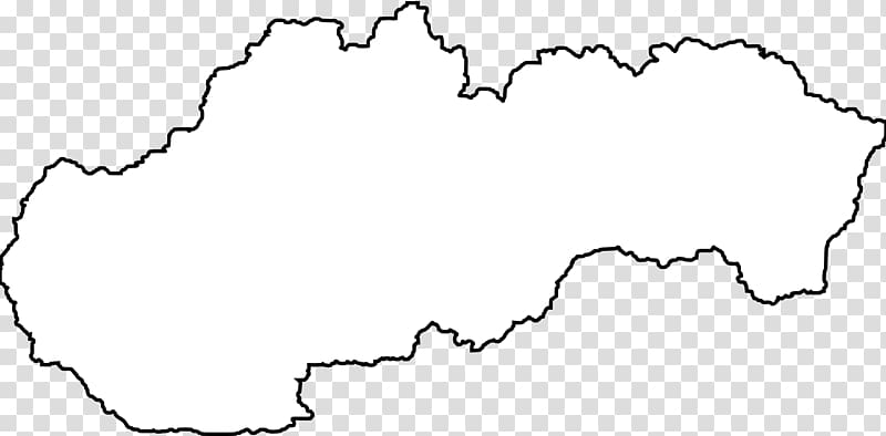Slovakia Map , outline transparent background PNG clipart