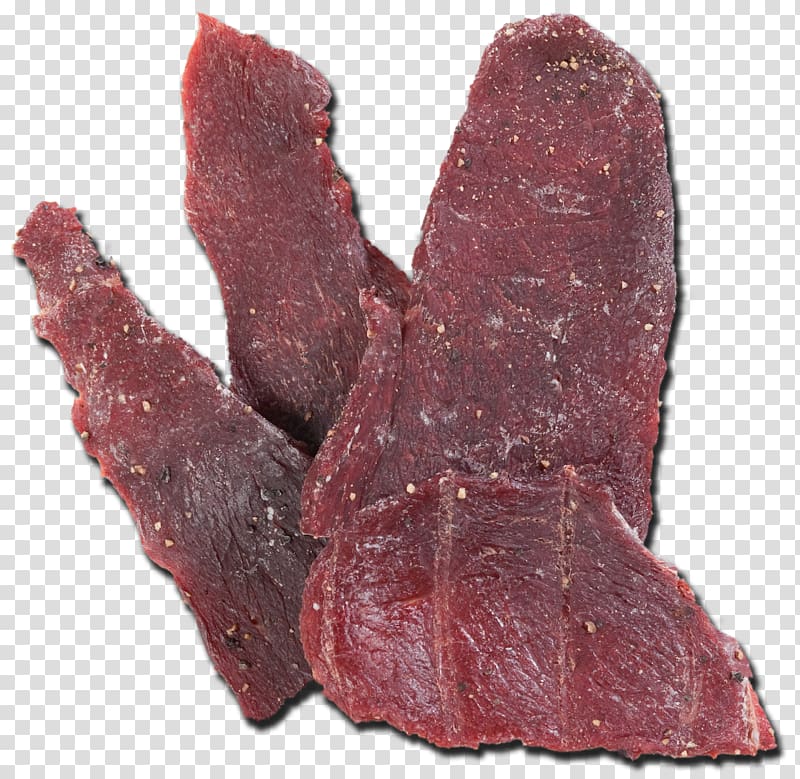 Jerky Bison Venison Meat Bacon, meat transparent background PNG clipart