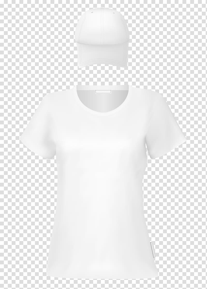 T-shirt White Sleeve, Pure white T-shirt transparent background PNG clipart