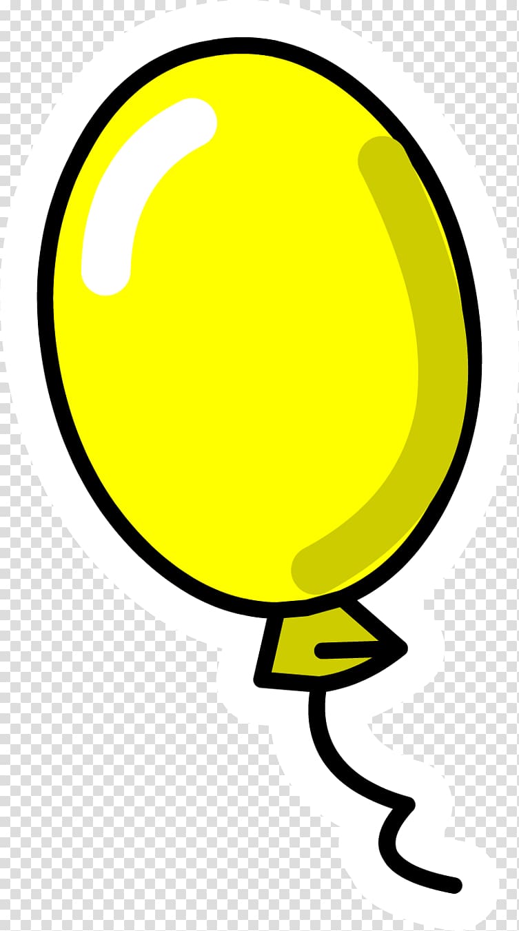 Club Penguin Yellow , Yellow Balloon transparent background PNG clipart