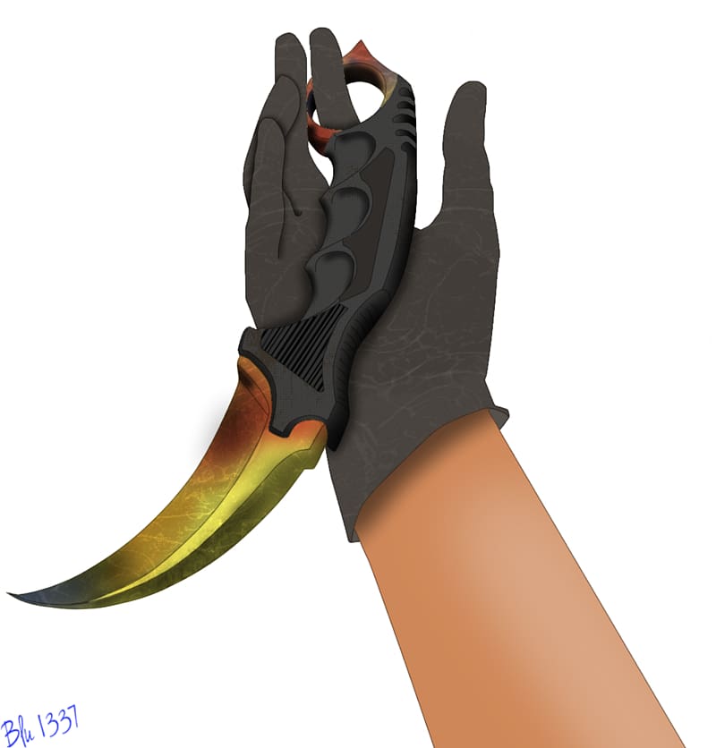 Counter-Strike: Global Offensive Knife Karambit Video game, knives transparent background PNG clipart