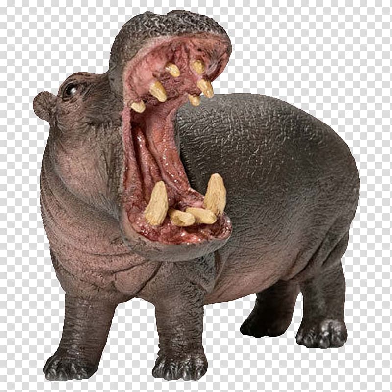 Hippopotamus The Hippo Schleich Wildlife Toy, Volks transparent background PNG clipart