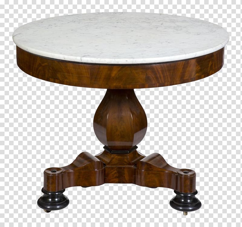 Coffee Tables Antique furniture American Empire style, mahogany transparent background PNG clipart