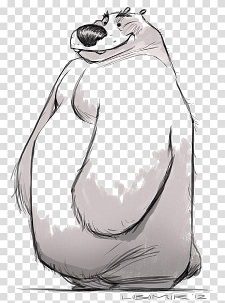 Polar bear Drawing Cartoon Illustration, Bear transparent background PNG clipart