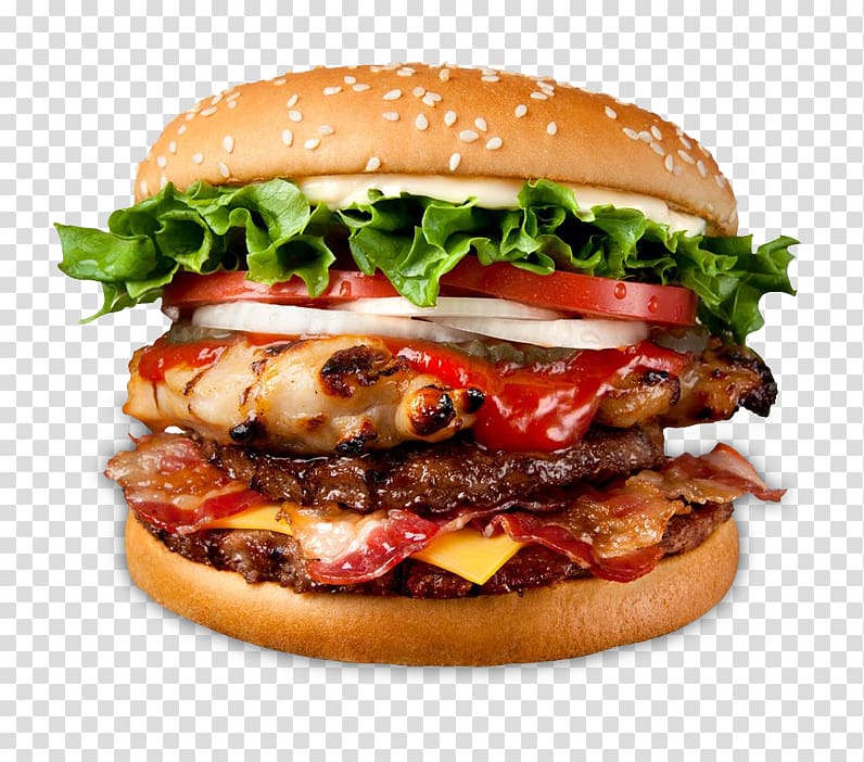 Hamburger Whopper Veggie burger Cheeseburger Portable Network Graphics, burger king transparent background PNG clipart