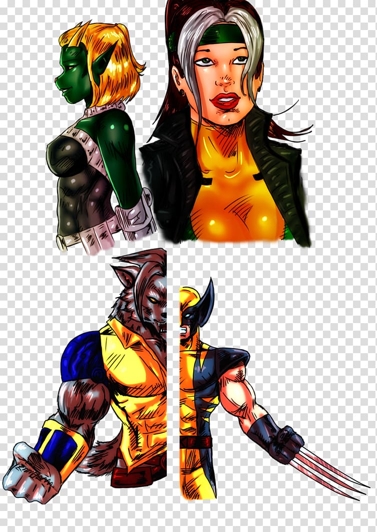 X-Men Rogue Wolverine Kitty Pryde Nightcrawler, x-men transparent background PNG clipart