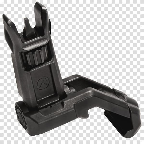 Magpul MBUS Pro Offset Front and Rear Flip Up Backup Sights, 526-525, Black Magpul Industries MBUS PRO Rear Sight Right-Handed Fits Picatinny Offset MAG526 Firearm, adjustment knob transparent background PNG clipart