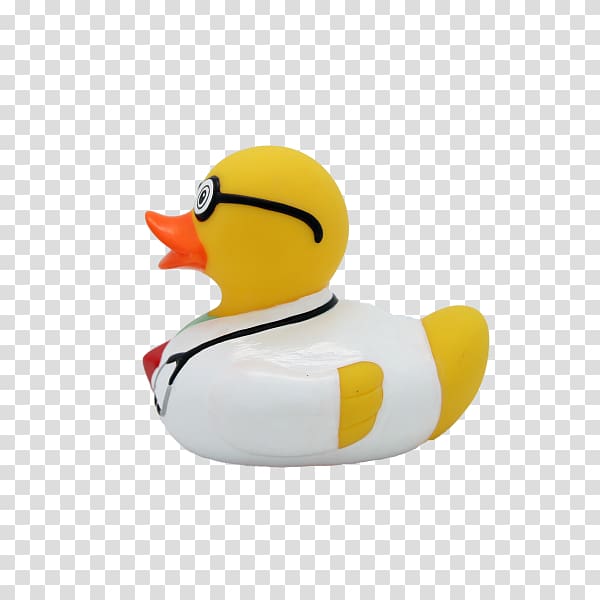 Rubber duck Toy Natural rubber Physician, duck transparent background PNG clipart