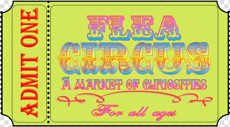 Vampire Academy Series Flea circus Font, circus ticket transparent background PNG clipart