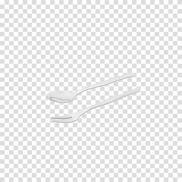 Spoon White Black Pattern, Fish + fruit fork stainless steel coffee spoon suit transparent background PNG clipart