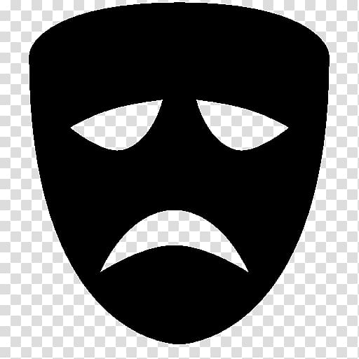 Mask Tragedy Computer Icons Theatre Comedy, Mask transparent background PNG clipart