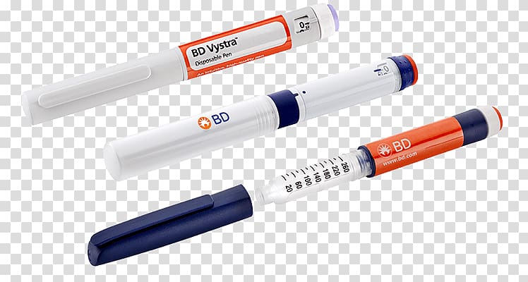 Becton Dickinson Pens Syringe Pharmaceutical industry Ballpoint pen, Correction pen transparent background PNG clipart