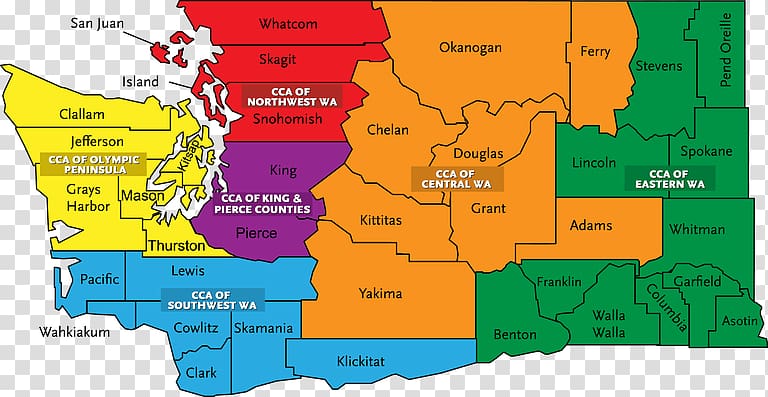 Child Care Aware of Washington Map Region Southwest Washington Washington State Department of Social and Health Services, map transparent background PNG clipart