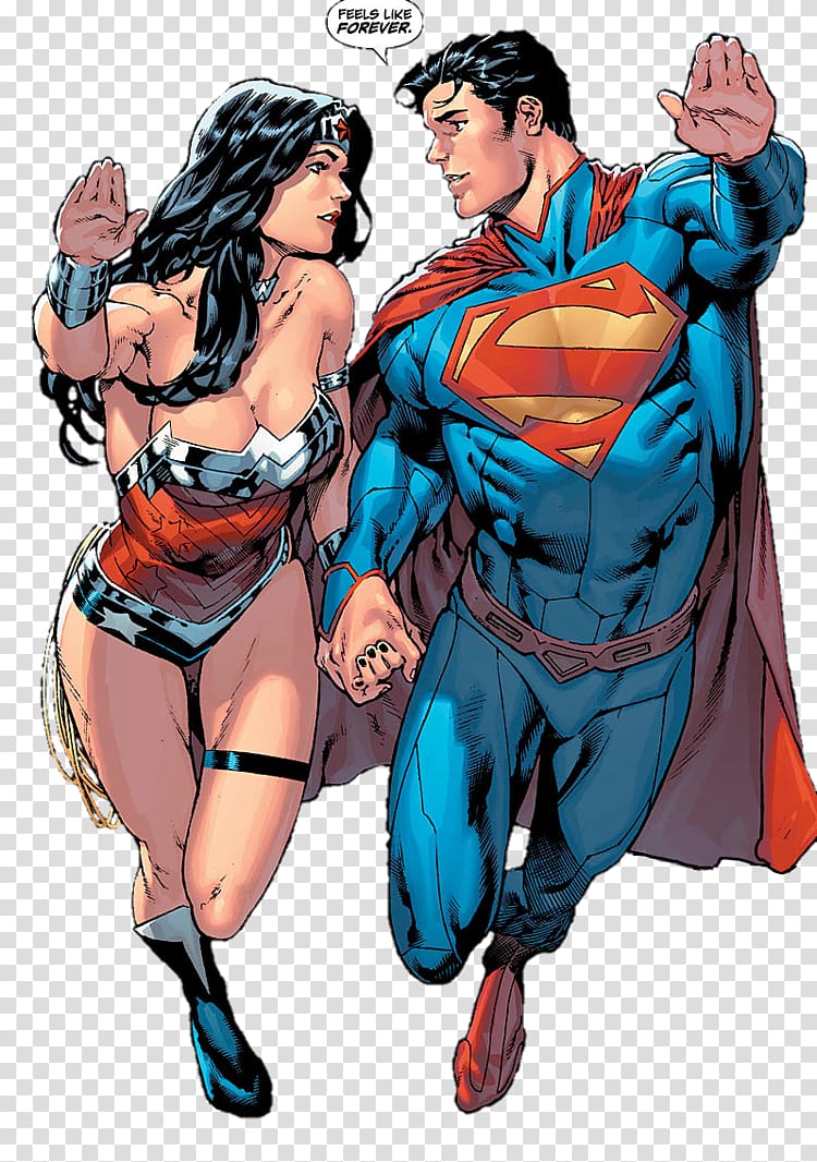 Superman Wonder Woman Comics Justice League Superboy, superman transparent background PNG clipart