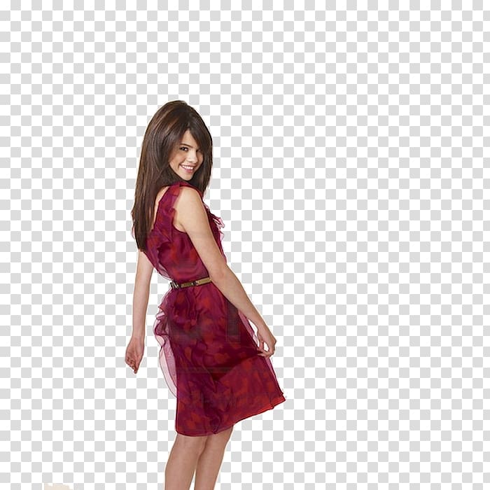 fashion model bucket Cocktail dress, model transparent background PNG clipart