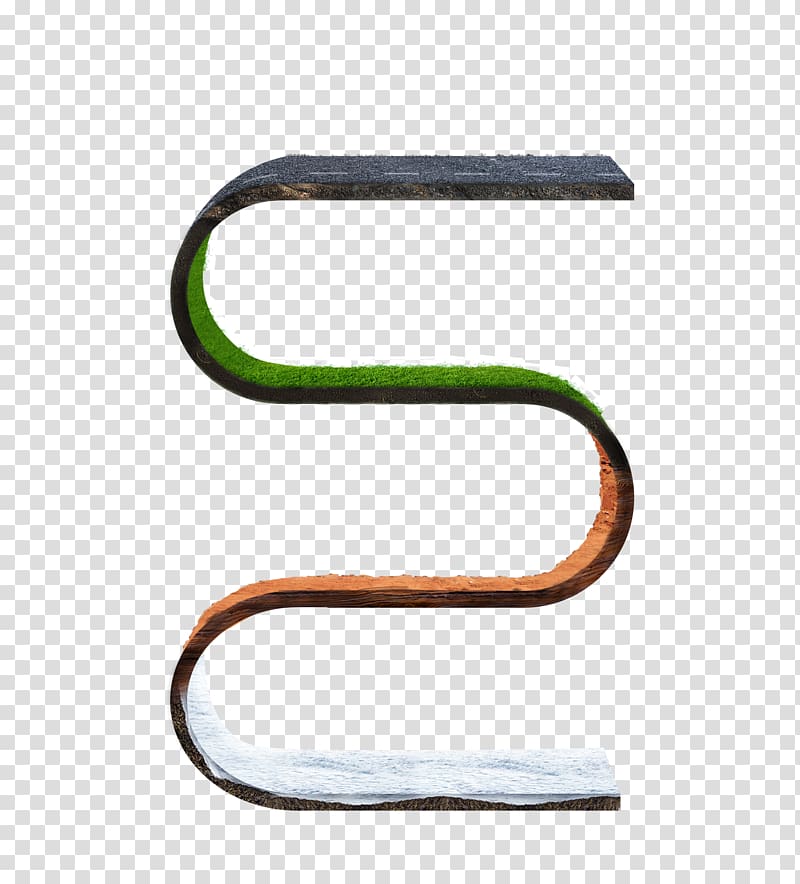 Shape Curve Pattern, The curved shape of the loop of land transparent background PNG clipart