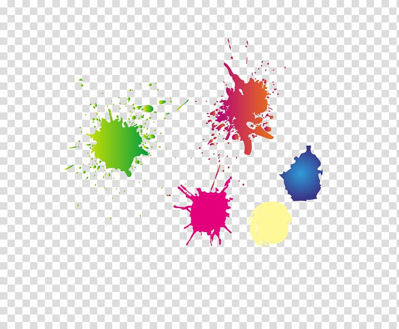 Graphic design Inkstick, Color ink droplets transparent background PNG clipart