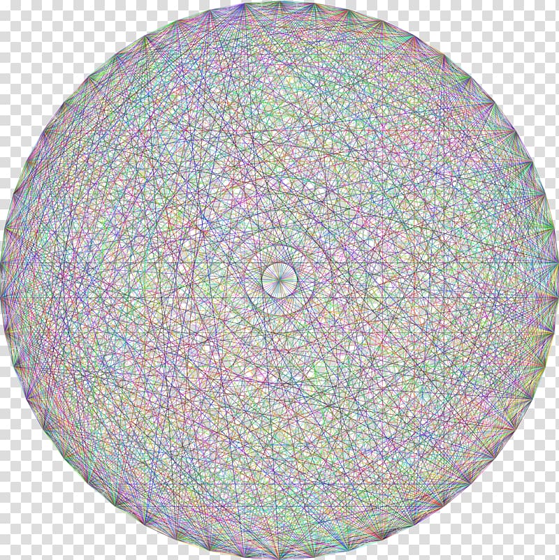 Triangular number Circle Regular polygon Diagonal, luminescent lines transparent background PNG clipart