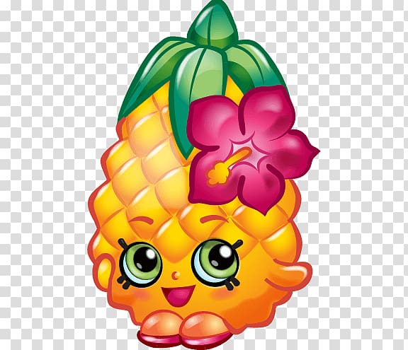 Shopkins Pineapple Punch Juice Sundae, Pineapple Buns transparent background PNG clipart