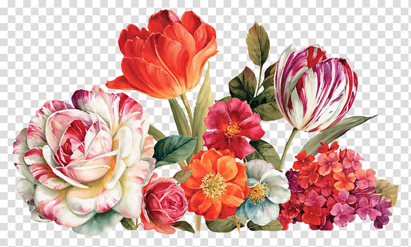 Flower bouquet Floral design Painting Decoupage, flower painting transparent background PNG clipart