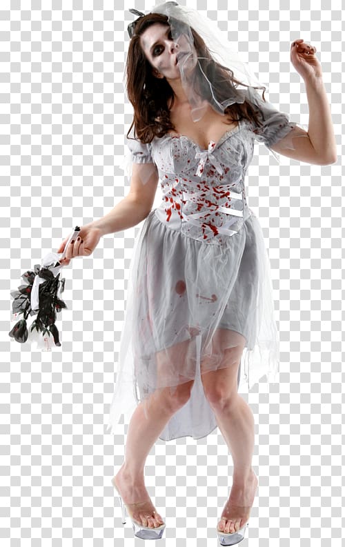 Costume party Halloween costume Bride Dress, rubber goods transparent background PNG clipart