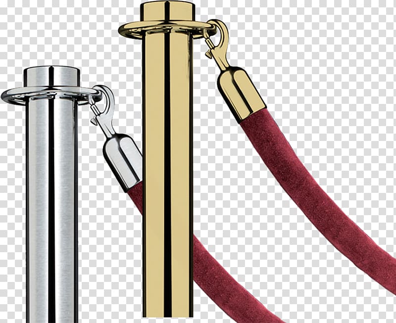 Crowd control barrier Tensator Handrail Rope, Stanchions transparent background PNG clipart