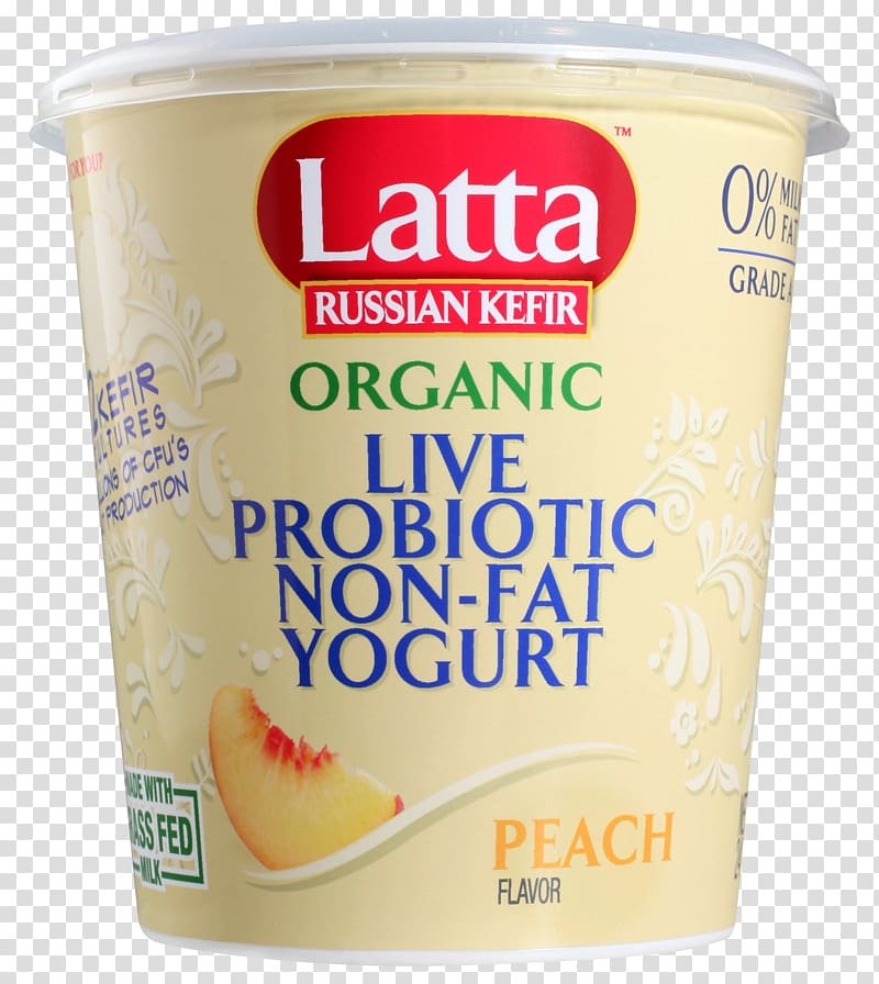 Crème fraîche Kefir Russian cuisine Milk Yoghurt, peach yogurt transparent background PNG clipart