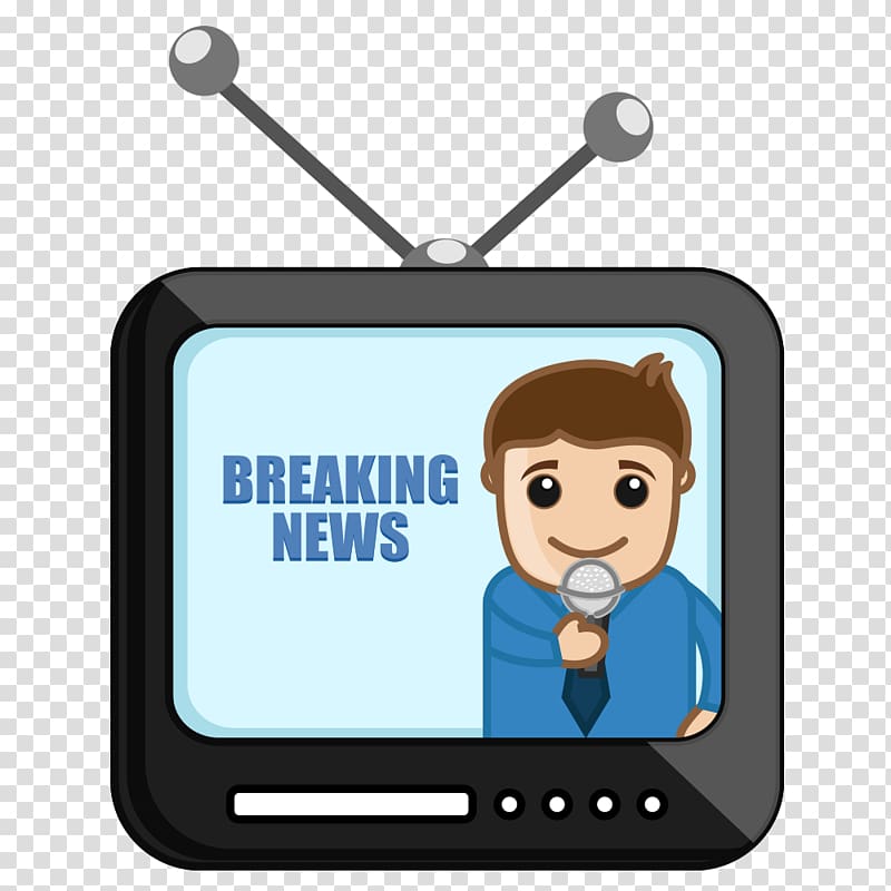 News presenter Cartoon Journalist , TV news transparent background PNG clipart